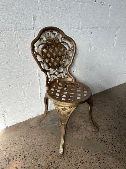 Bronze Painted Aluminum Patio Chair