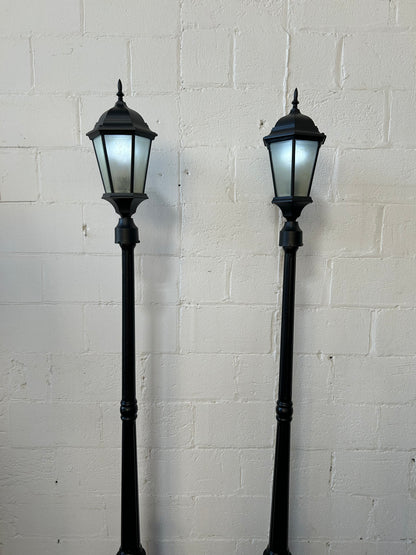 Pair of Black Lamp Posts