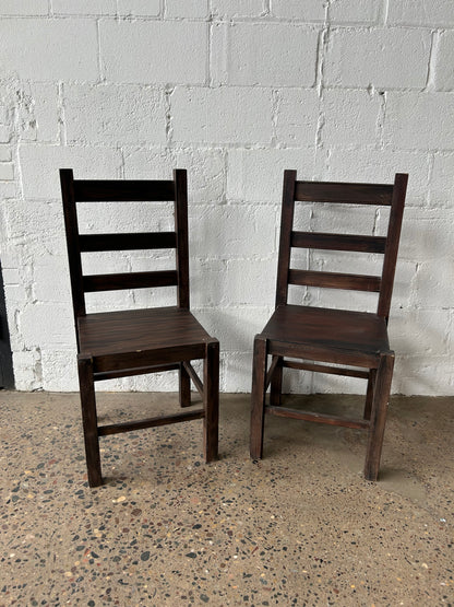 Plain Ladder Back Chairs (set of 4)