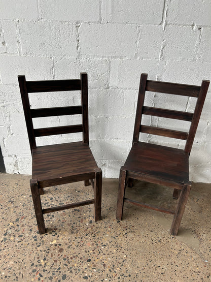 Plain Ladder Back Chairs (set of 4)