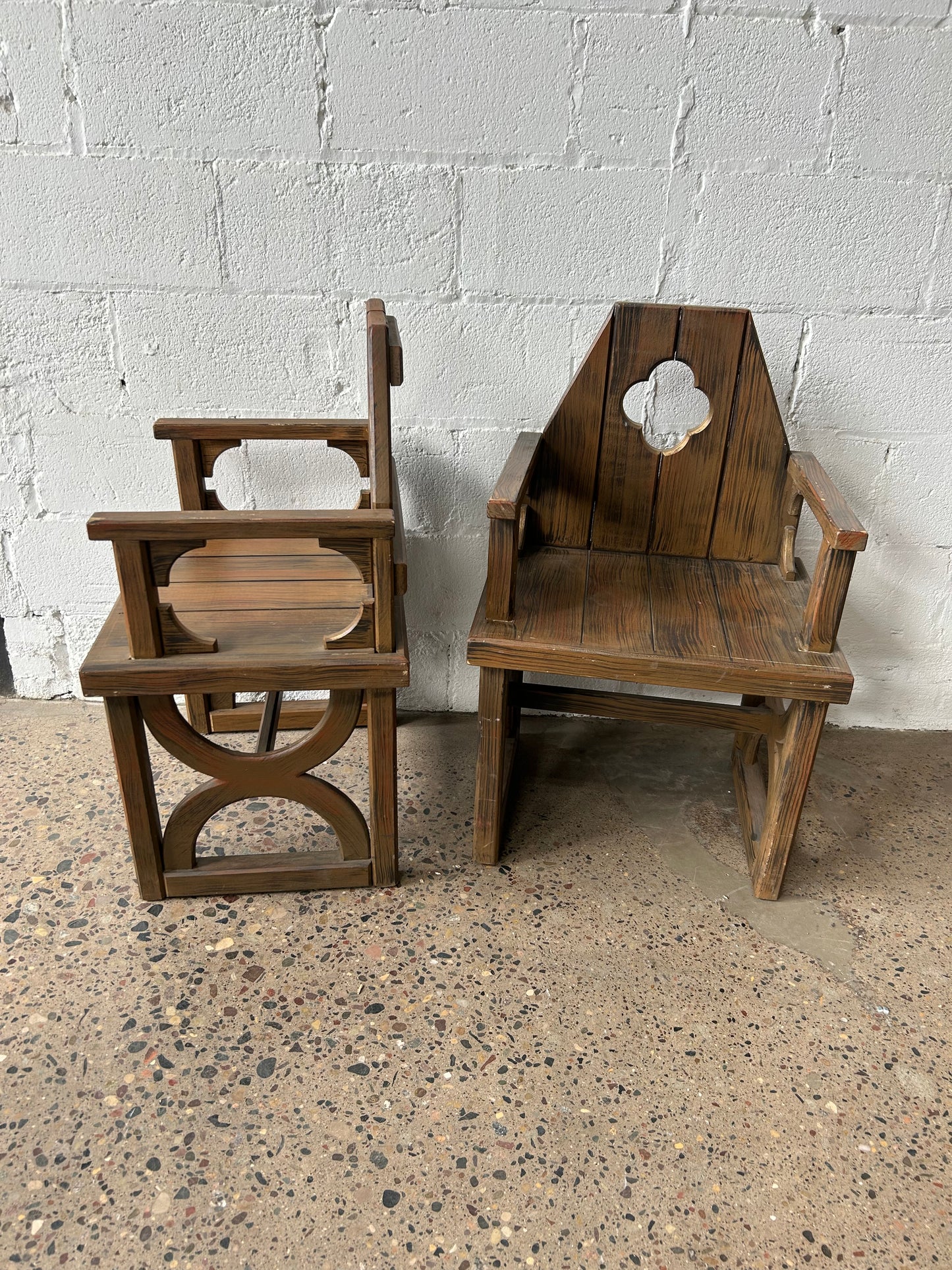 Cut-Out Clover Back Chairs (set of 6)