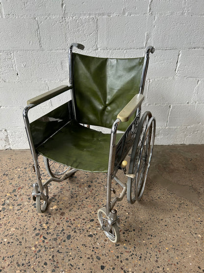 Green Vintage Wheelchair