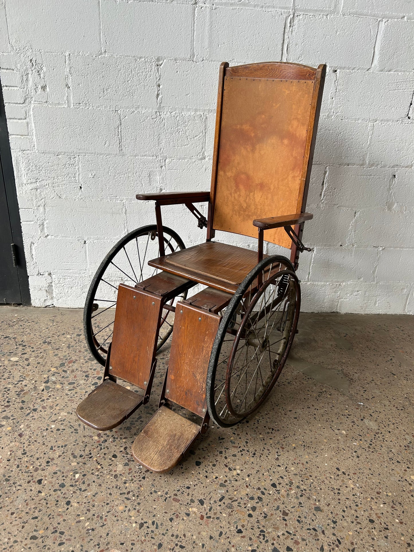 Antique Wooden Wheelchair