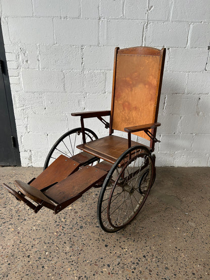 Antique Wooden Wheelchair