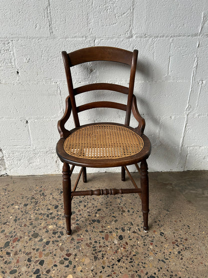 Round Cane Seat Chair