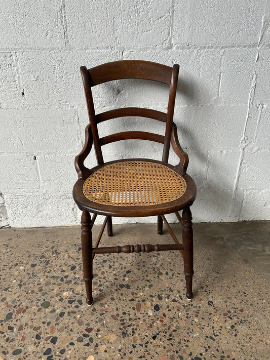 Round Cane Seat Chair