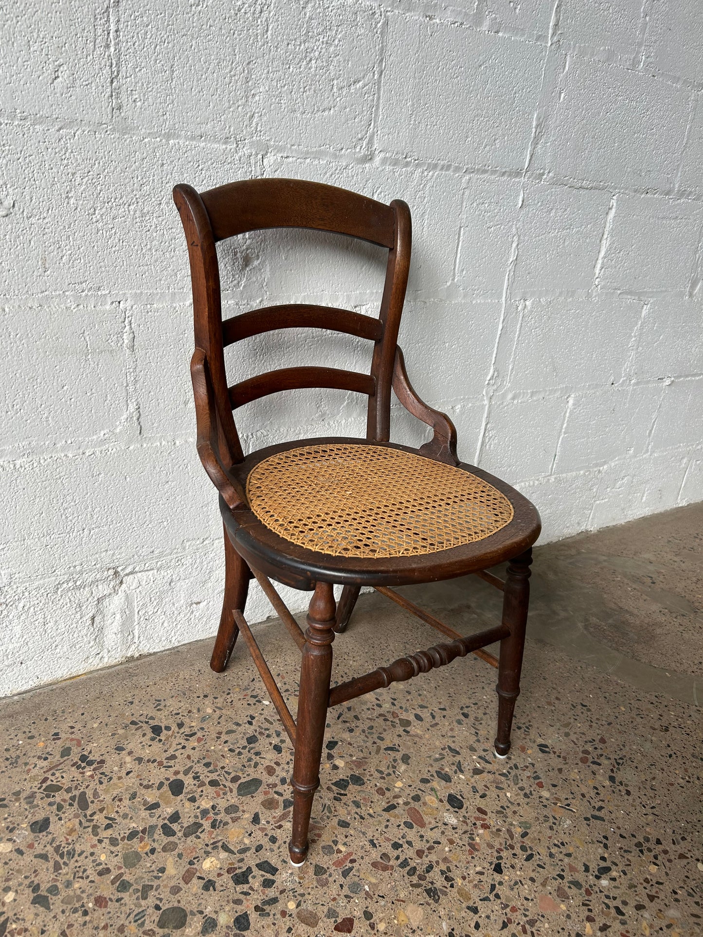 Round Cane Seat Chair