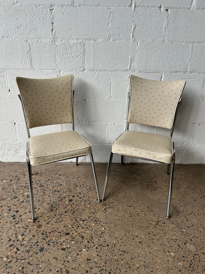 Cream Vinyl Dining Chair (set of 4)