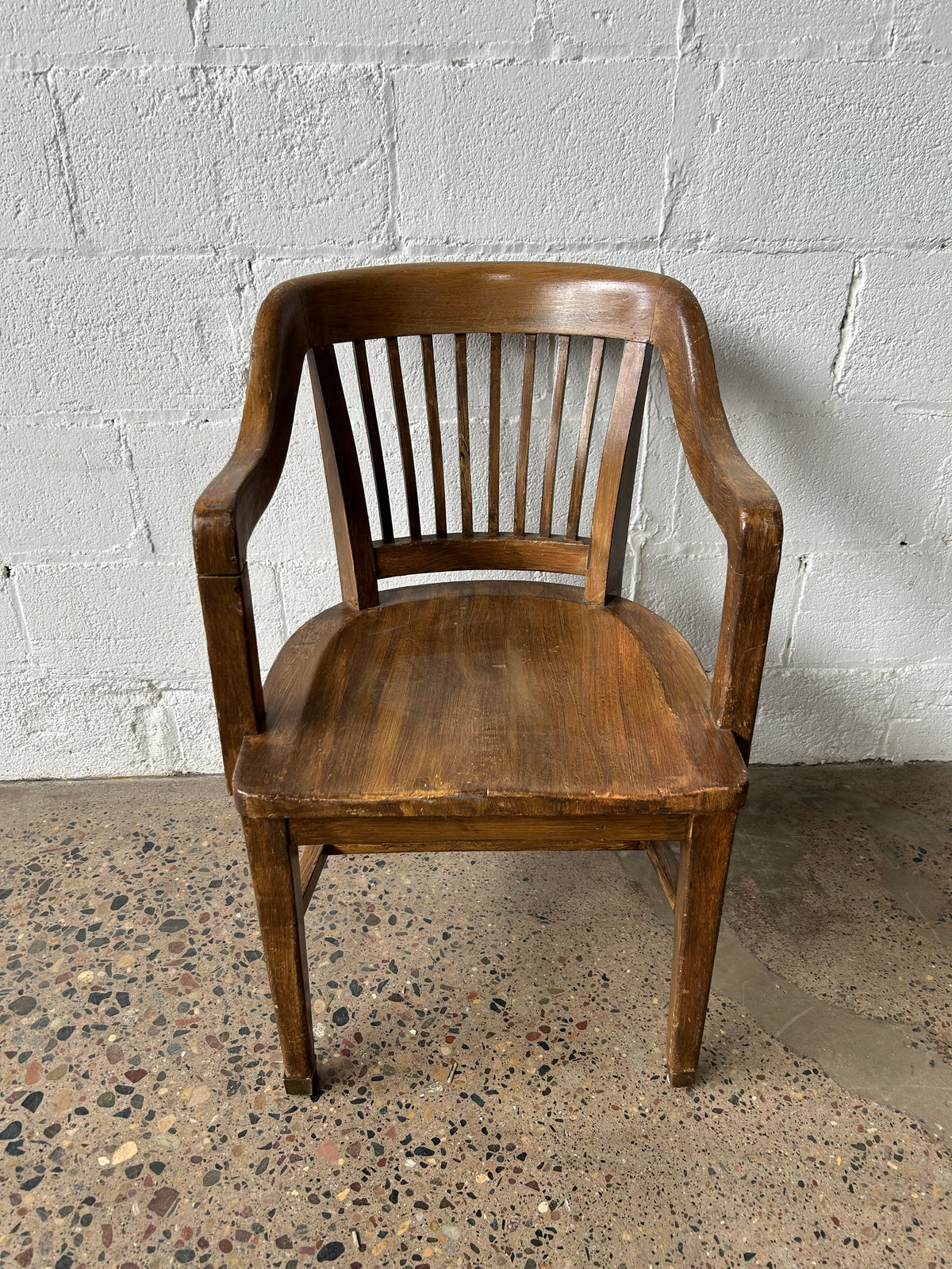 Dark Oak Banker's Chair