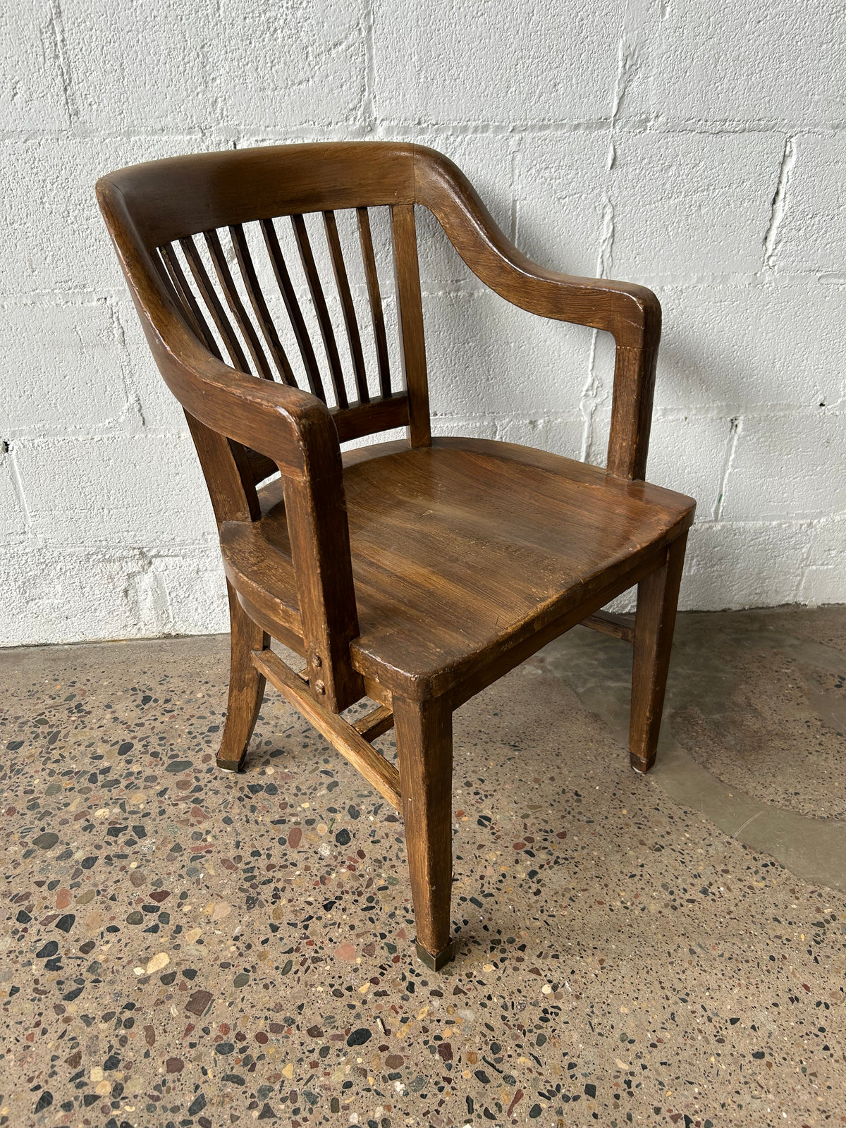 Dark Oak Banker's Chair