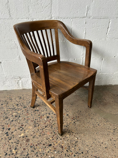 Dark Oak Banker's Chair