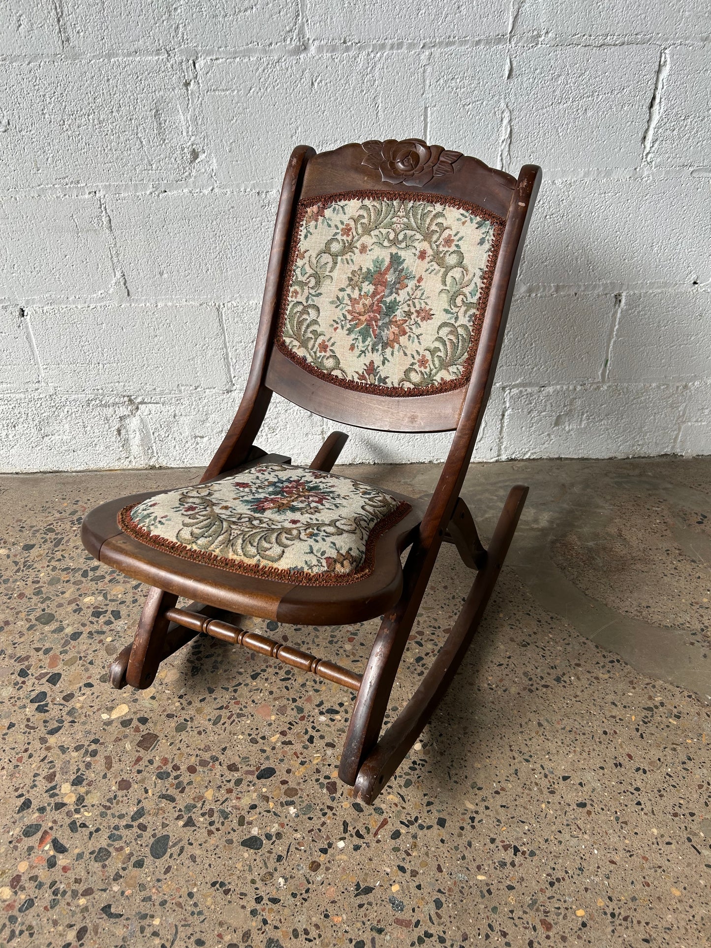 Folding Victorian Rocking Chair