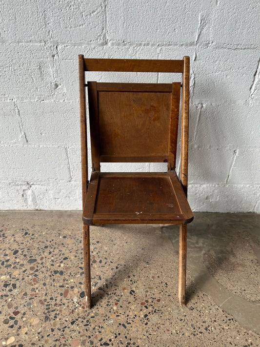 Folding Antique Wood Chair