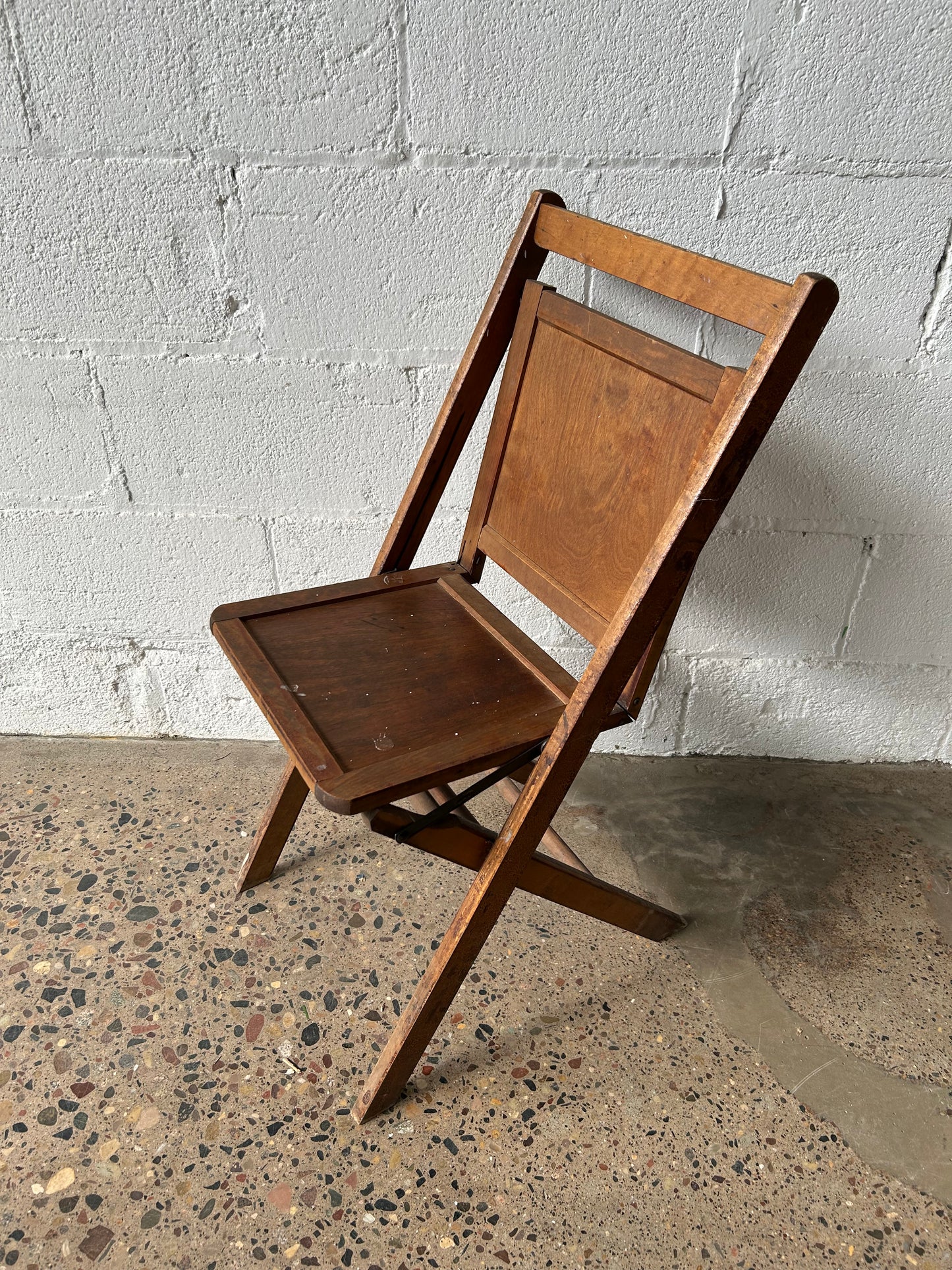 Folding Antique Wood Chair