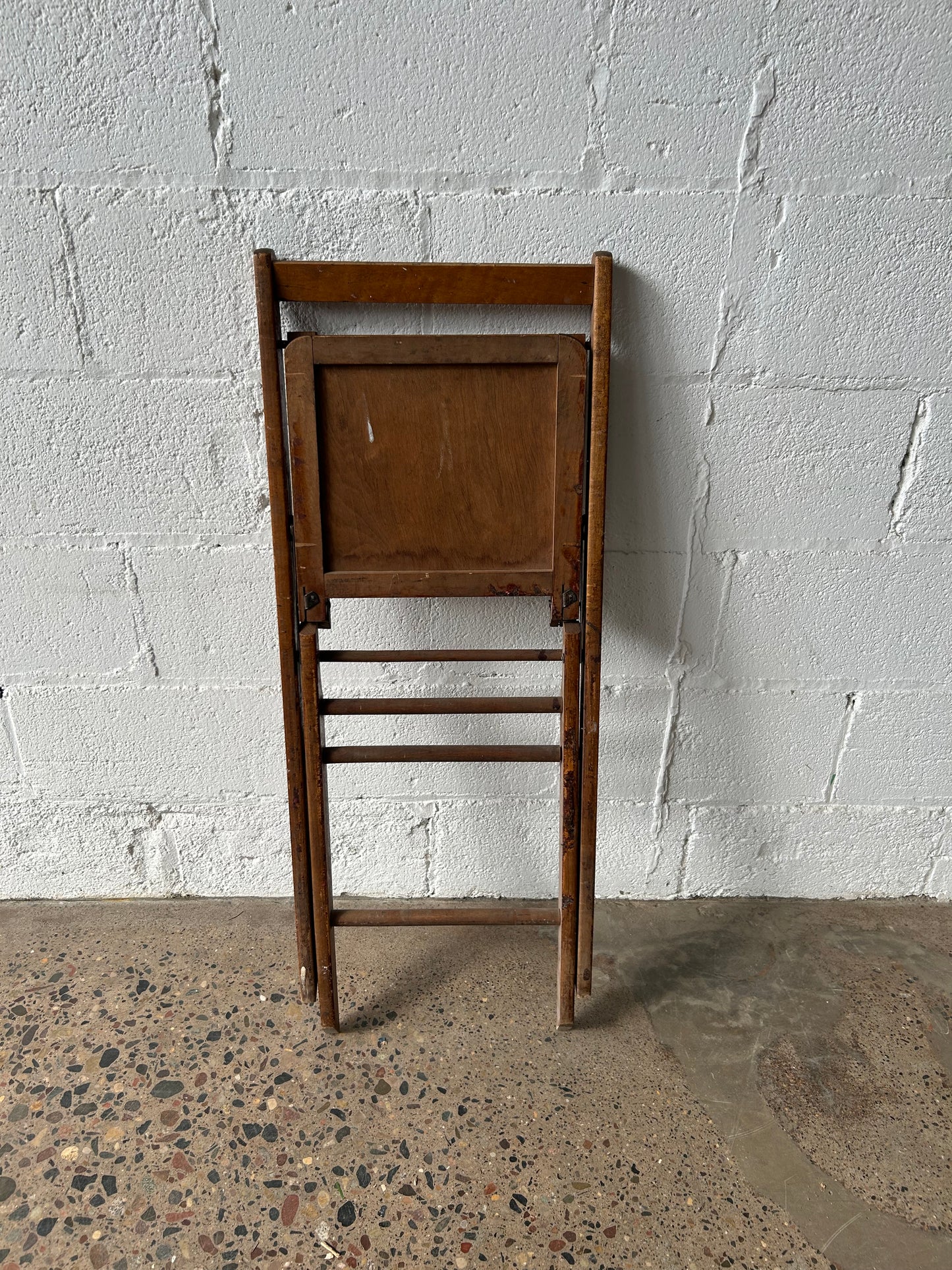 Folding Antique Wood Chair