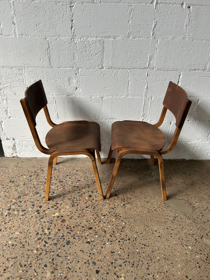 Low Back Minimalist Dining Chairs (set of 4)
