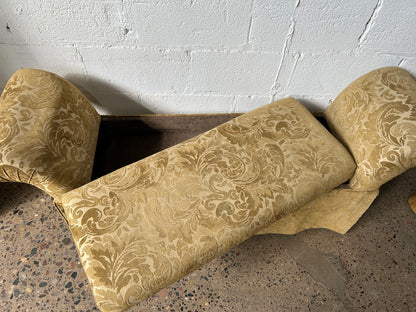 Gold Upholstered Bed Bench