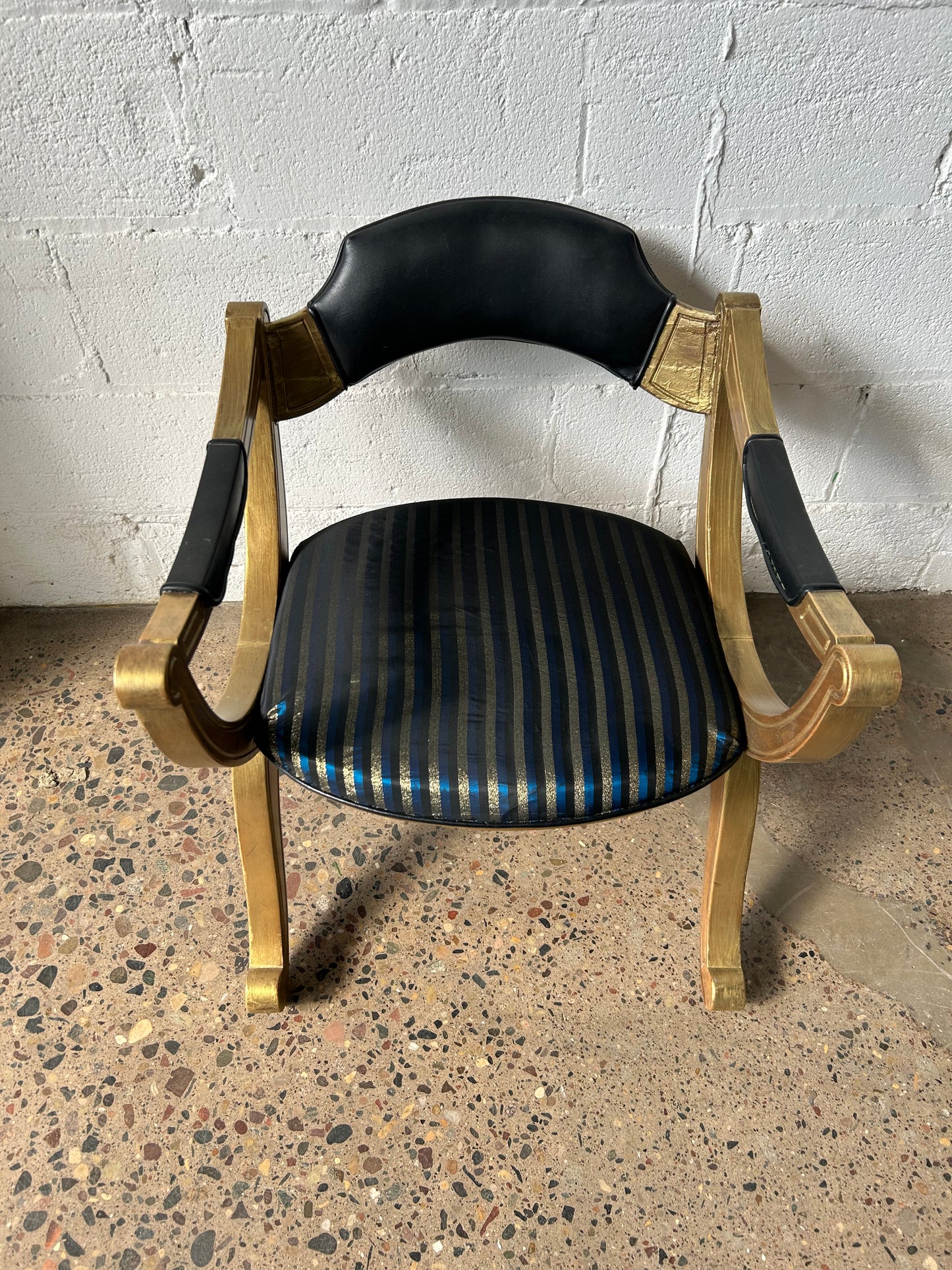 Egyptian Inspired Gold Chair