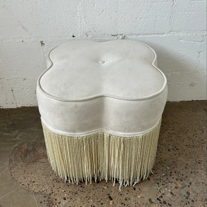 White Clover Shaped Ottoman