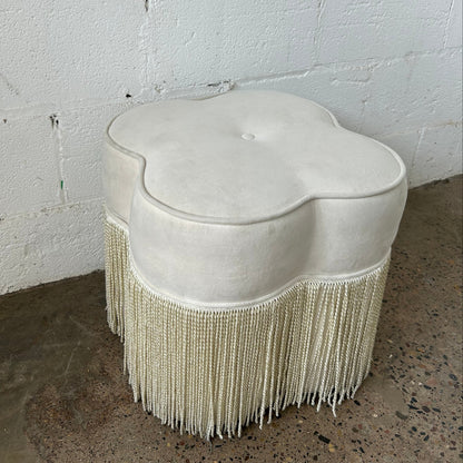 White Clover Shaped Ottoman
