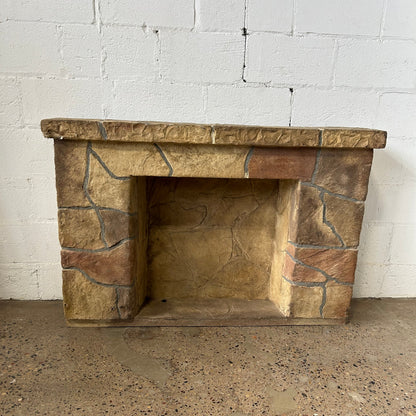Fiberglass Stone Fireplace