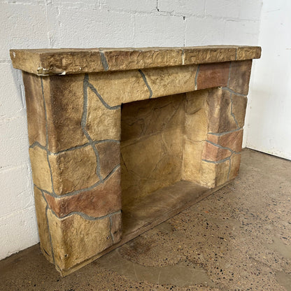 Fiberglass Stone Fireplace