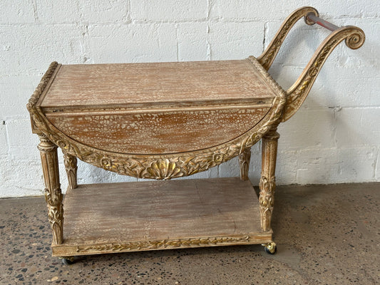 Cream Baroque Tea/Dessert Cart