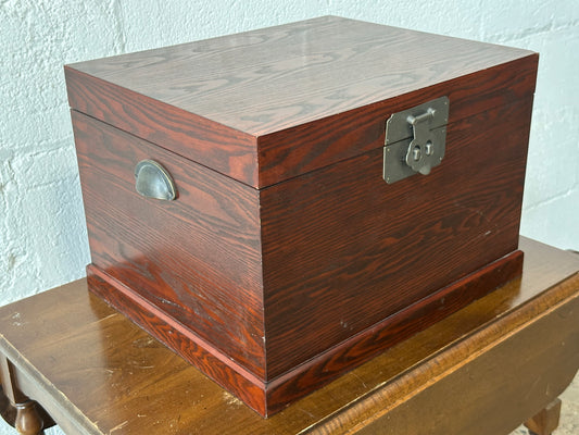Burgundy Box with Latch