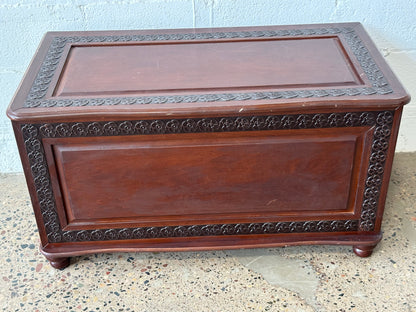 Carved Cedar Chest