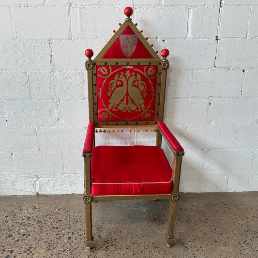 Medieval Red Throne