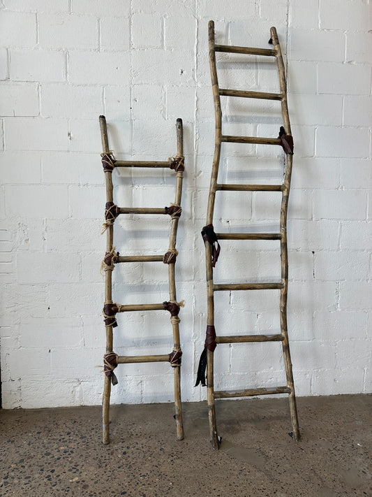 Tall Aluminum Rustic Ladder