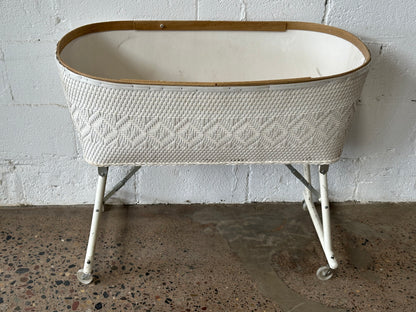 White Wicker Bassinet