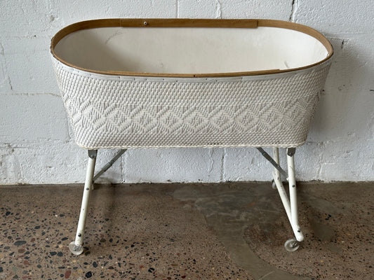 White Wicker Bassinet
