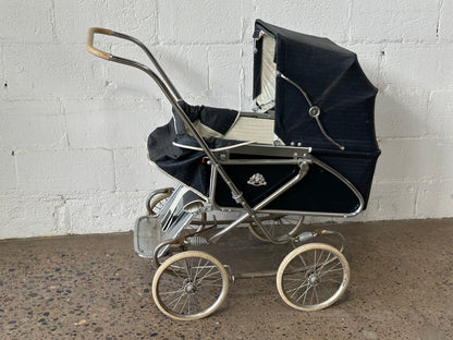 Black & Chrome Vintage Pram