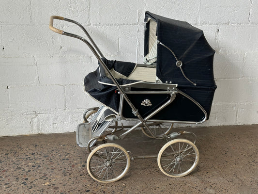 Black & Chrome Vintage Pram