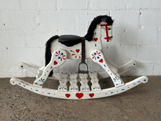 White Rocking Horse
