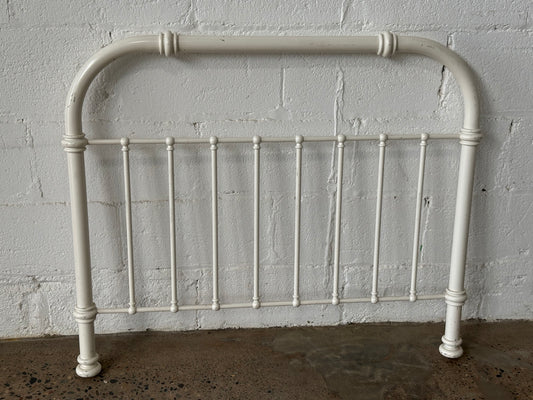 White Metal Headboard
