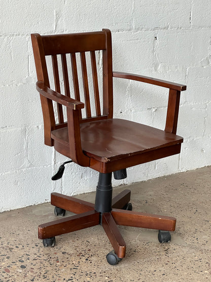 Modern Warm Wood Desk Chair