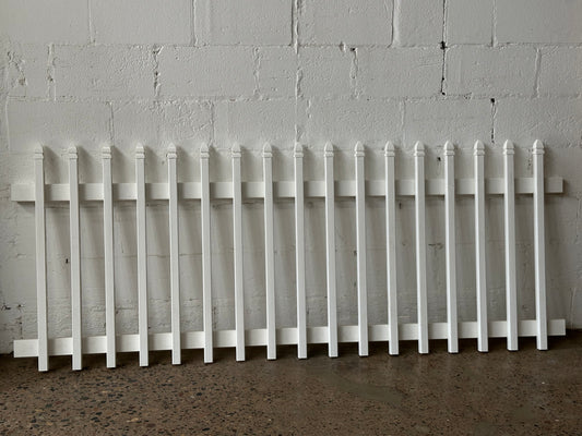 White Picket Plastic Fence