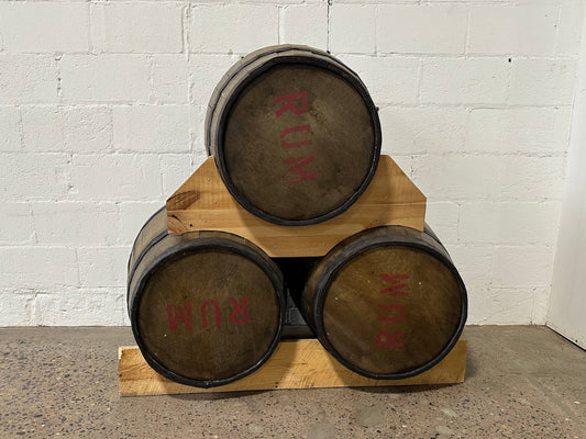 Rum Half Barrel Set (3 attached)
