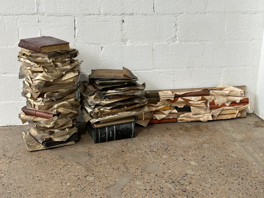 Stacked Books and Paper