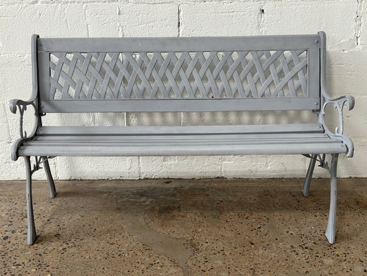 Gray Metal Bench