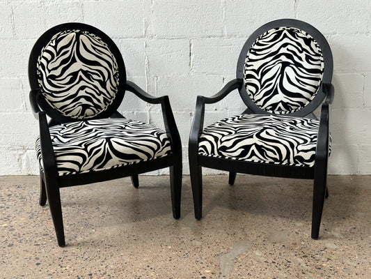 Zebra Print Armchair