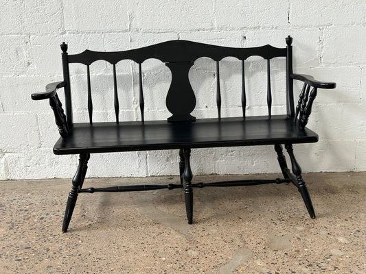 Black Wood Bench