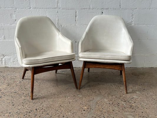 Cream Pleater Modern Chair (set)