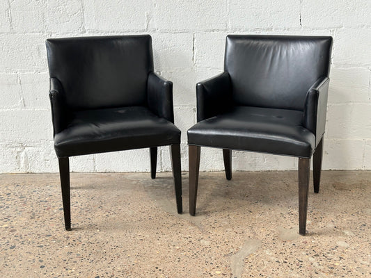Black Pleather Chair