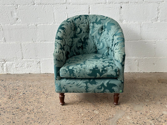 Teal Jacquard Chair (Set)