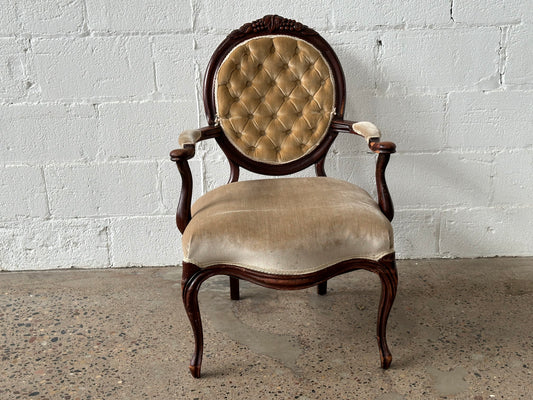 Cream Upholstered Dining Chair