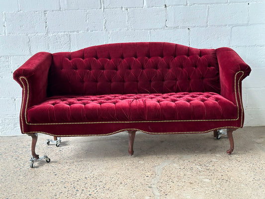 Burgundy Antique Sofa
