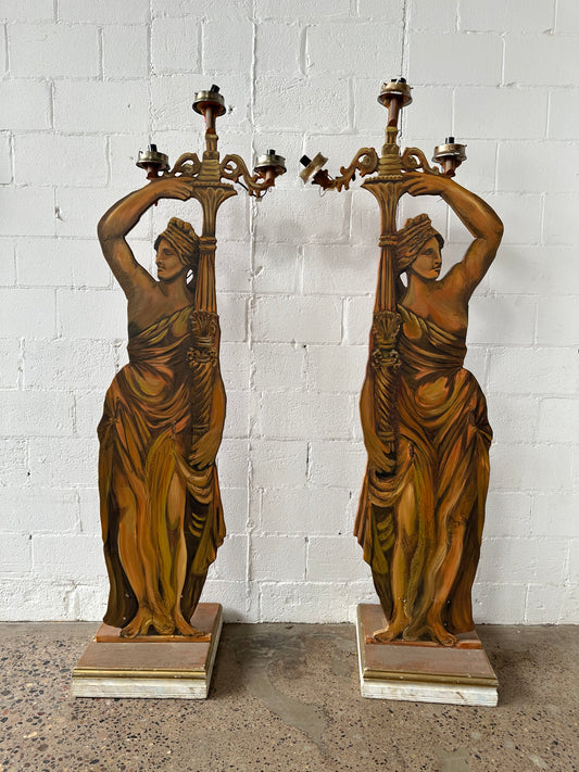Gold Statue Lamps